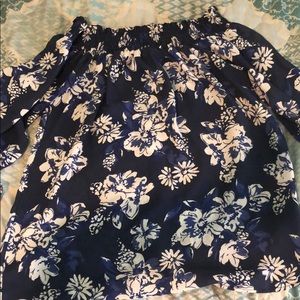 Ashley Blue blue floral top